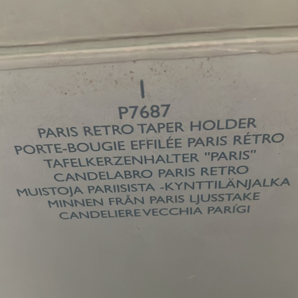Partylite paris retro taper holder - Picture 3 of 3